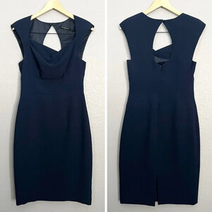 Black Halo Navy Mini Dress